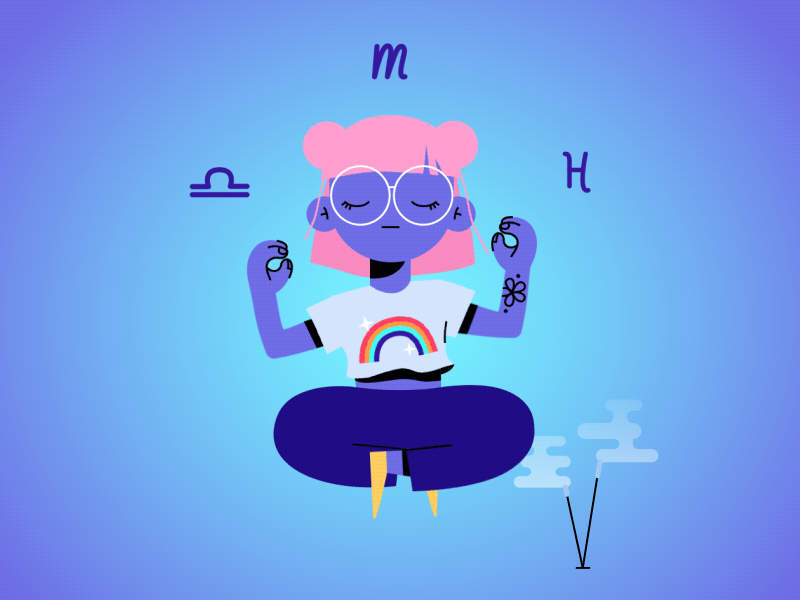 💜🧘💜 astrology float girl incense levitate libra lotus meditate meditations millennial peace pisces relax relaxing scorpio smoke woman zen