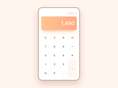 Basic Calculator ui