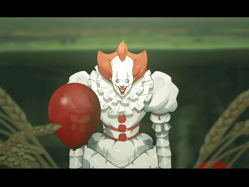 It: The Anime animated animation anime art character design comic comic book comics halloween horror movie horror movies illustration itchapter2 manga pennywise scary sketch