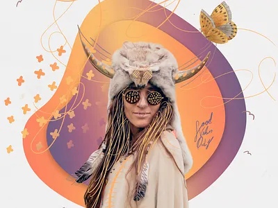 festival design system branding festival gradient illustration midsommar poster summer woman