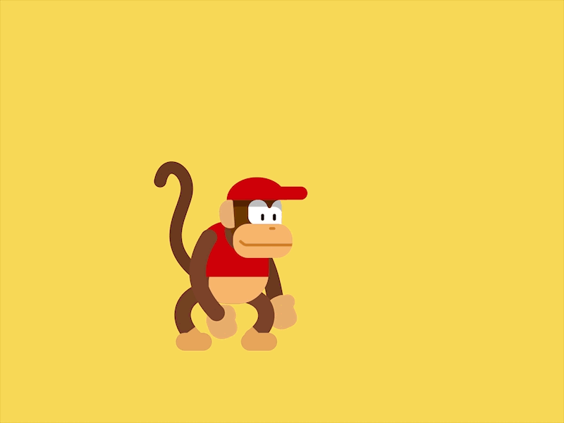 KONG FURY 2 after effects after effects animation animation animation 2d animation gif donkey kong nintendo rubberhose