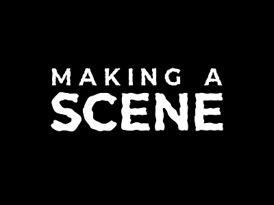 Logotype for Making A Scene Podcast. branding design freelance design icon logo typography vector