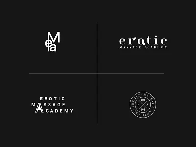Erotic Massage Academy brand branding design graphic graphic design logo massage vector