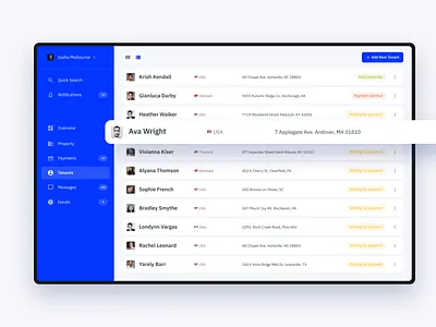 Real Estate UI Kit — Tenants figma property real estate tenants ui ui kit web