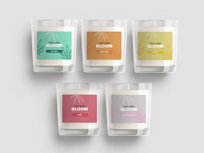 CBD Candle Labels brand identity branding candle candles cannabis cbd cbd oil clean design design agency graphic design hemp marijuana organic