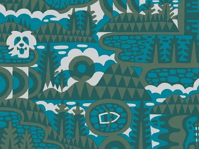 FIELD NOTES x WILCO!! band design fieldnotes forest illustration maine trees wilco