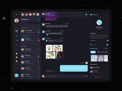 Messenger - Web design by Raj Singh on Dribbble