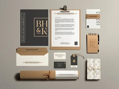 BH&K branding law logo suite