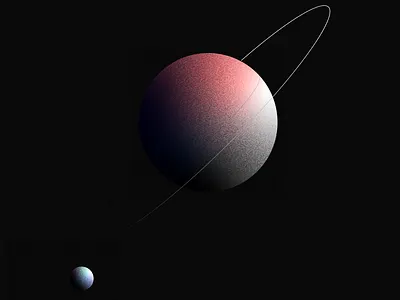 Planets doodle doodleart gradients illustration minimal space