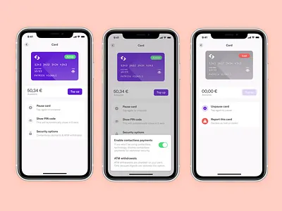 Spendesk Ios bank app bank icons credit card icons mobile ios ios app mobile modal