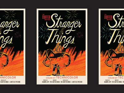 Stranger Things 1953 design illustration movie netflix poster show stranger things vector war of the worlds