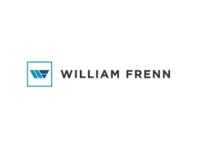 William Frenn blue branding clean design icon identity illustration logo