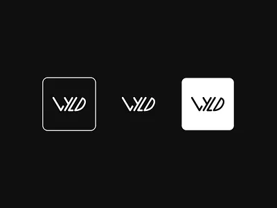 Wyld Logo. black branding design icon illustration logo typography white wild wyld