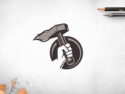Gods fire fist god gods greek god greek mythology hammer hand hockey leader logo mallet mythology nhl power roundel sports torch zeus