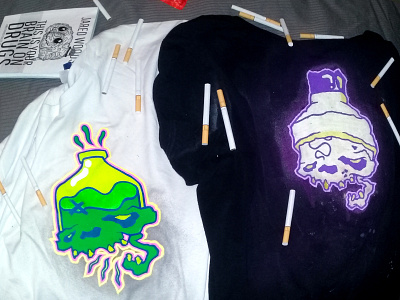 Skullz clothing fags grog skullz tshirt