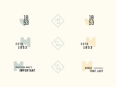 Identity system ornaments branding illustration typography