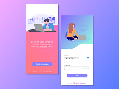 E-learning App Design application e learning figma figmadesign learning app mobile online ui ux