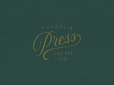 Magnolia Press | Script Logo brand brand identity branding branding and identity branding design coffee coffee logo coffeeshop design identity illustration illustrator lettering logo magnolia texas type typography vector waco