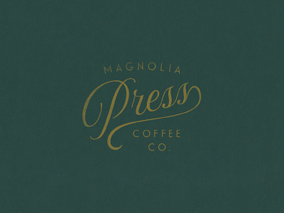 Magnolia Press | Script Logo brand brand identity branding branding and identity branding design coffee coffee logo coffeeshop design identity illustration illustrator lettering logo magnolia texas type typography vector waco