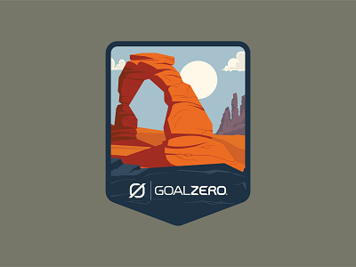 Arches National Park branding design illustration patch sticker vector