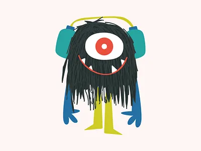 Hipster Monster color fashion fun illustration monster