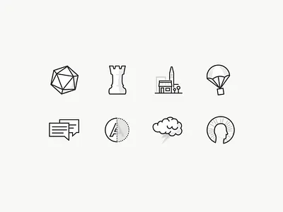 Icon Set Pt.2 design flat icon icon set iconography identity illustration minimalist monoline vector