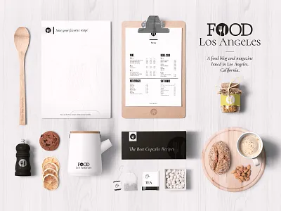 Food Los Angeles Logo blog branding california design food icon logo losangeles project typography vector