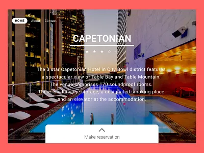 Clean Hotel Website branding design elegant hotel illustration landingpage minimal new page web design webdesign webdesigner website website design