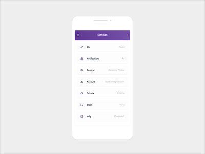 Daily UI 007 :: Settings dailyui design digital graphic interface ui
