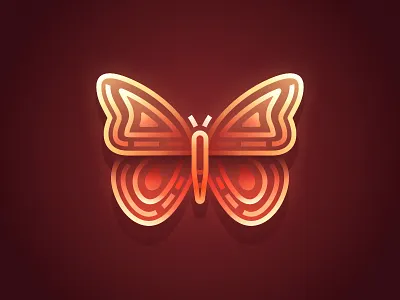 SA9527 - Butterfly Story （Egg Yellow） branding butterfly design egg illustration line sa9527 story style yellow