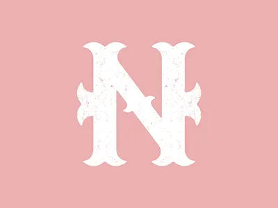 Blackletter N design graphic design icon lettering logo logo design typography