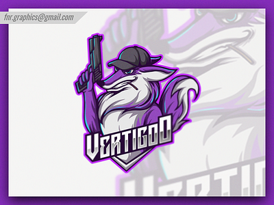 Vertigoo Esport Logo character design esports esports logo esports mascot esportslogo fox fox logo fox mascot gun head mascot illustration illustrations logo mascot mascot logo vector wolf wolf logo wolf mascot