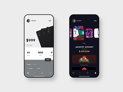 Poker Game Exploration adobe app debut design flat game graphic design illustration interface invision ios iphone app iphone x minimal mobile app mobile game mobile ui poker typography ui