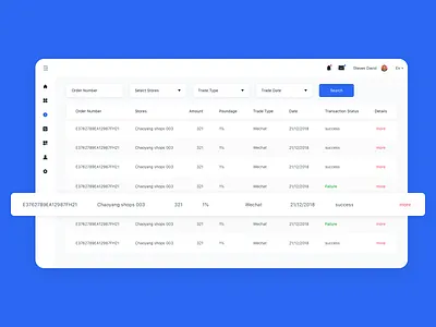 Bill List Page design ui