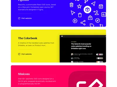 WIP Portfolio work section design interface light minimal portfolio simple ui