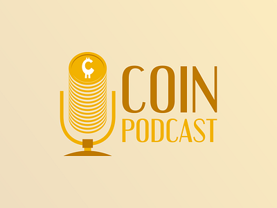 Coin Podcast bitcoin block chain blockchain branding business logo coin company logo crypto cryptocurrency logo logo design money podcast podcasting