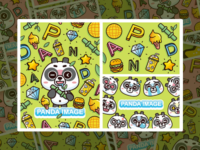 BUBU熊猫-卡通形象IP packaging panda panda logo 动物 卡通形象 吉祥物 品牌 插图 插画 时尚 潮流