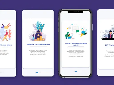 On-Boarding Screen app app design application design onboarding screen onboarding ui ui