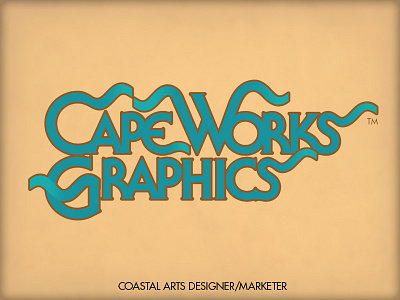 CapeWorks Graphics Logo brand design branding custom design logo logotype typography