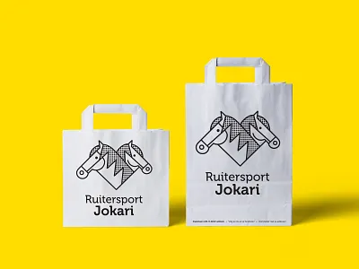 Paperbag • Equestrian shop blackwhite brand branddesigner branding colour design equestrian graphic design graphicdesign horses illustration illustrator logo logodesign logodesigner logos print retail typography vector