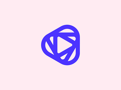 Play abstract branding connected design icon logo mark minimal play startup symbol