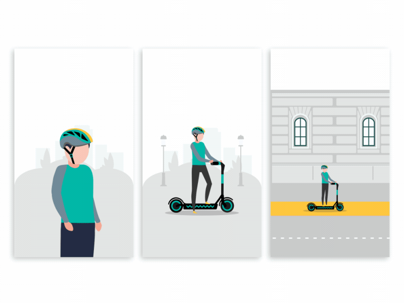 Lottie scooters onboard animations for mobile app after animation app bodymovin design effects lottie mobile motion onboard ui
