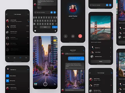 Design Concept: chat dark (freebies) app app design chat free freebies product design ui ui design user experience user expirience design user interface user interface design ux ux design