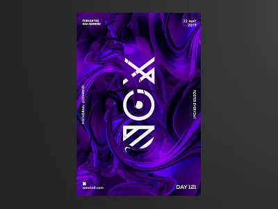 Xemrind Day 121 a poster every day daily poster design flat gradient graphic graphic design illustration lettering minimal poster poster a day poster art poster design print psd template type typography vector
