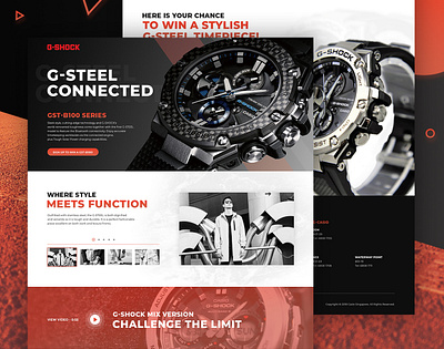 [Website design] CASIO G-Shock - New model release g shock product design responsive design ui uiux design watch website website design
