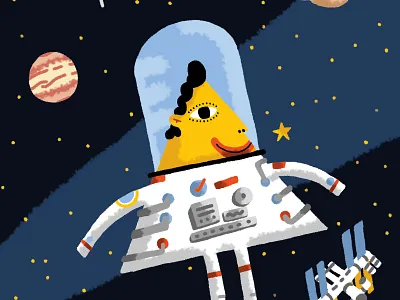 Space astronaut cosmos drawing illustration iss moon nasa soyouz space spoutnik