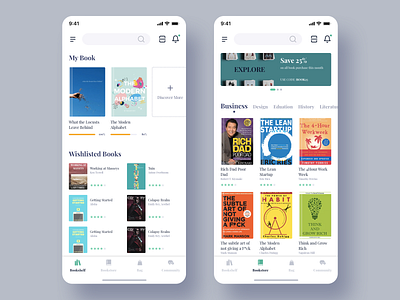 Bookstore App book book app book review bookstore ios8 purchase reading ui design