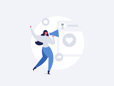 Illustration for FirstUp - 1 characters clean design freelance freelancer illustration illustrations iphone journey onboard onboarding people phone phone app product review simple social media vectors website