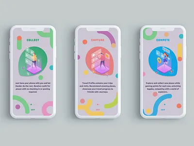 Onboarding - Zonder Mobile App UI design gps mobile mobile app mobile app design mobile ui ui user interface