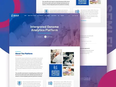 [Website Design] Genome Analytics Platform genome website design healthcare website product design ui uiux design website design